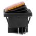 Vypínač / spínač kolébkový obdélníkový se žlutým podsvícením 12/24V 20A / prachotěsný | Filson Store