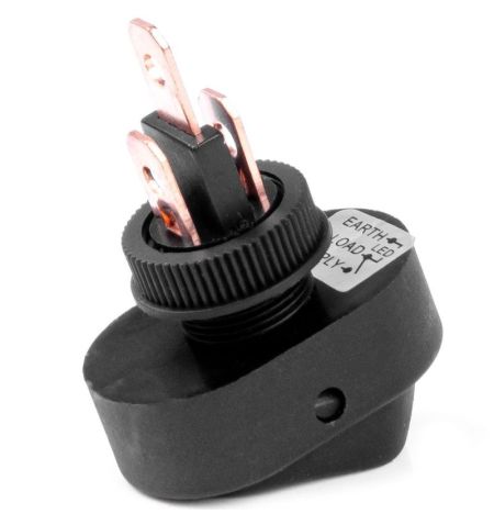 Vypínač / spínač kolébkový oválný s červenou LED diodou 12/24V 30A | Filson Store