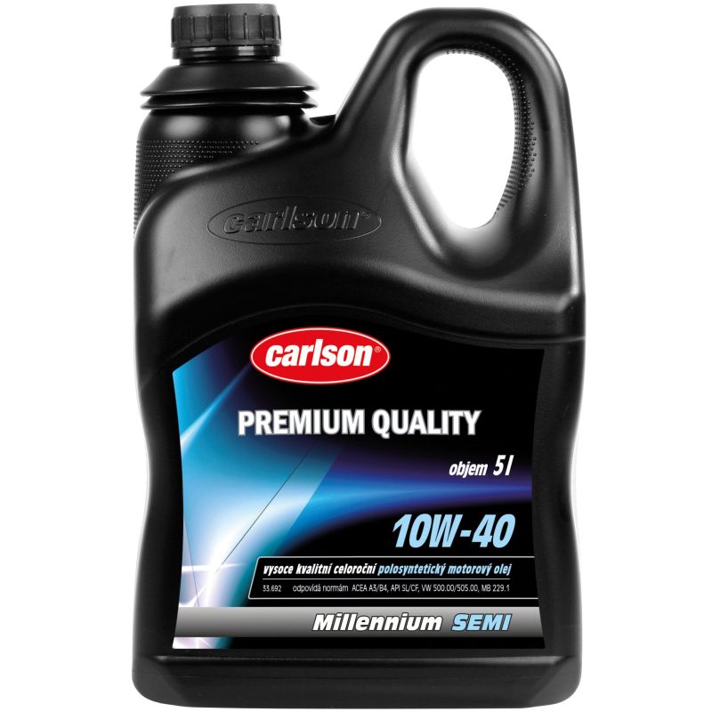 Polosyntetický motorový olej Carlson 10W-40 Millenium Semi 5l