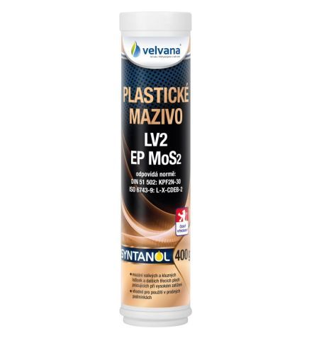 Plastické mazivo Syntanol LV2 EP MoS2 kartuše 400g DIN 51502