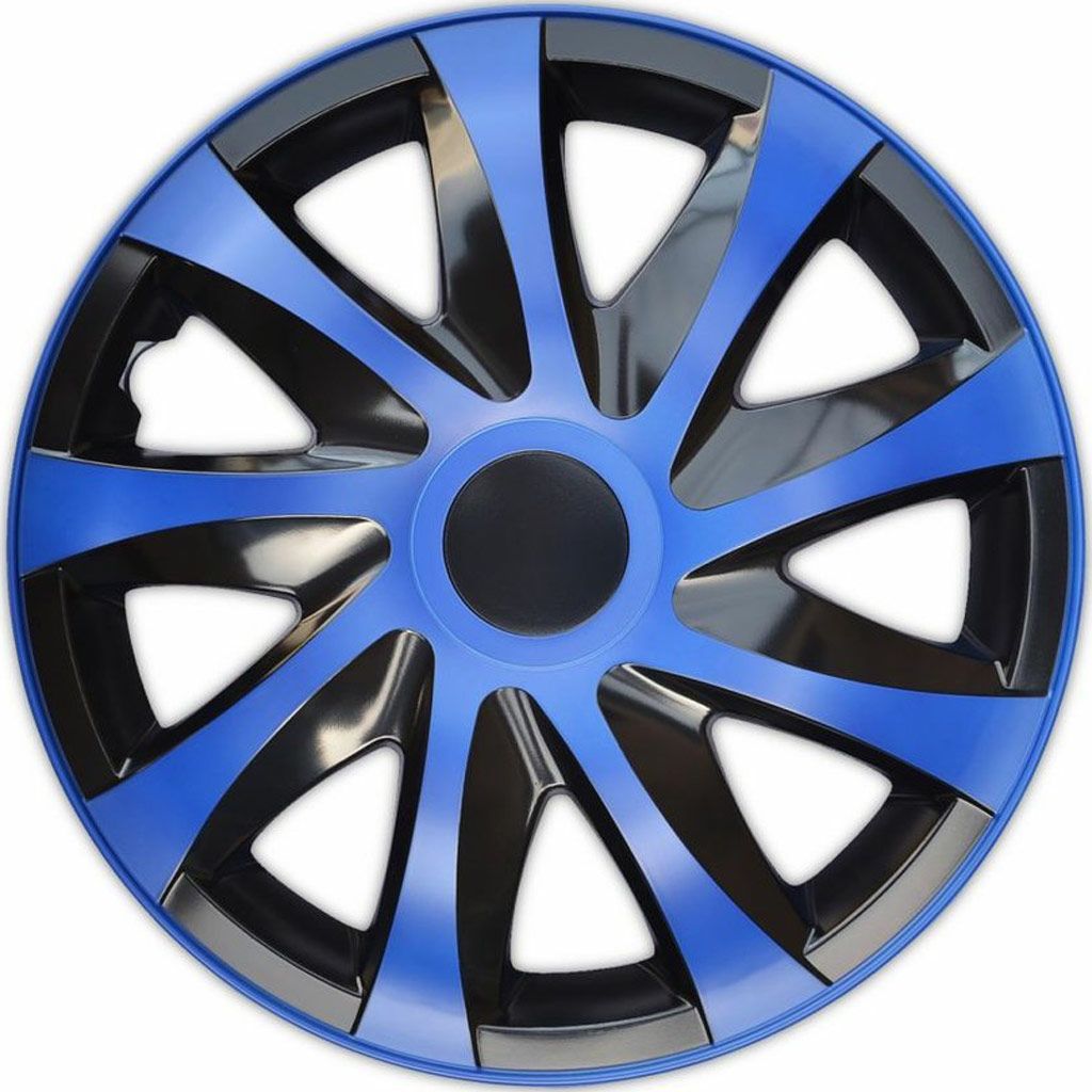 NRM kO249 enjoliveur Draco CS-Noir/Bleu - 13, Set de 4