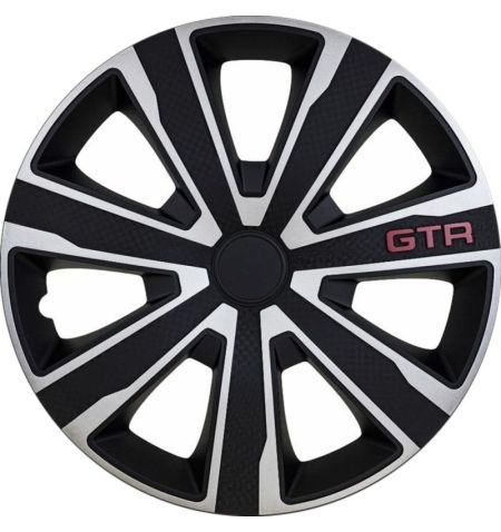 Ozdobné kryty kol / poklice 16 palců - GTR Carbon Silver Black - sada 4ks | Filson Store