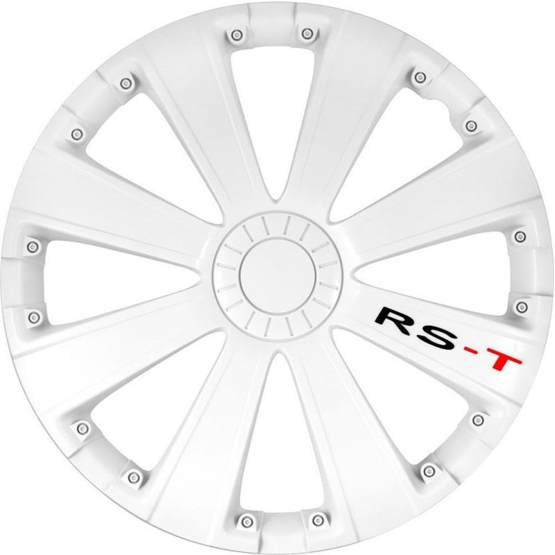 Ozdobné kryty kol / poklice 14 palců - RST White - sada 4ks