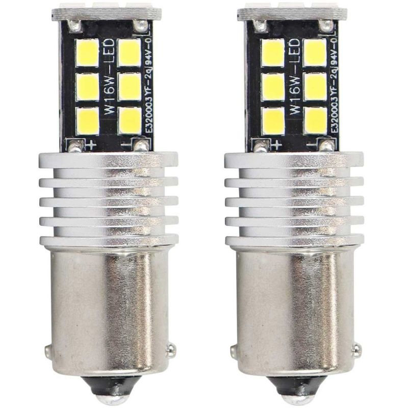 Žárovka LED diodová 12/24V / Ba15S P21W / bílá / 15xSMD 2835 / Canbus - 1ks