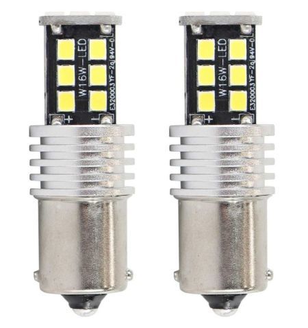Žárovka LED diodová 12/24V Ba15S P21W bílá 15xSMD 2835 Canbus - 1ks