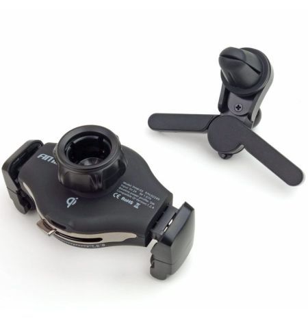 Držák na mobilní telefon s bezdrátovou indukční nabíječkou Combo QC 3.0 - do mřížky ventilace Amio - 4