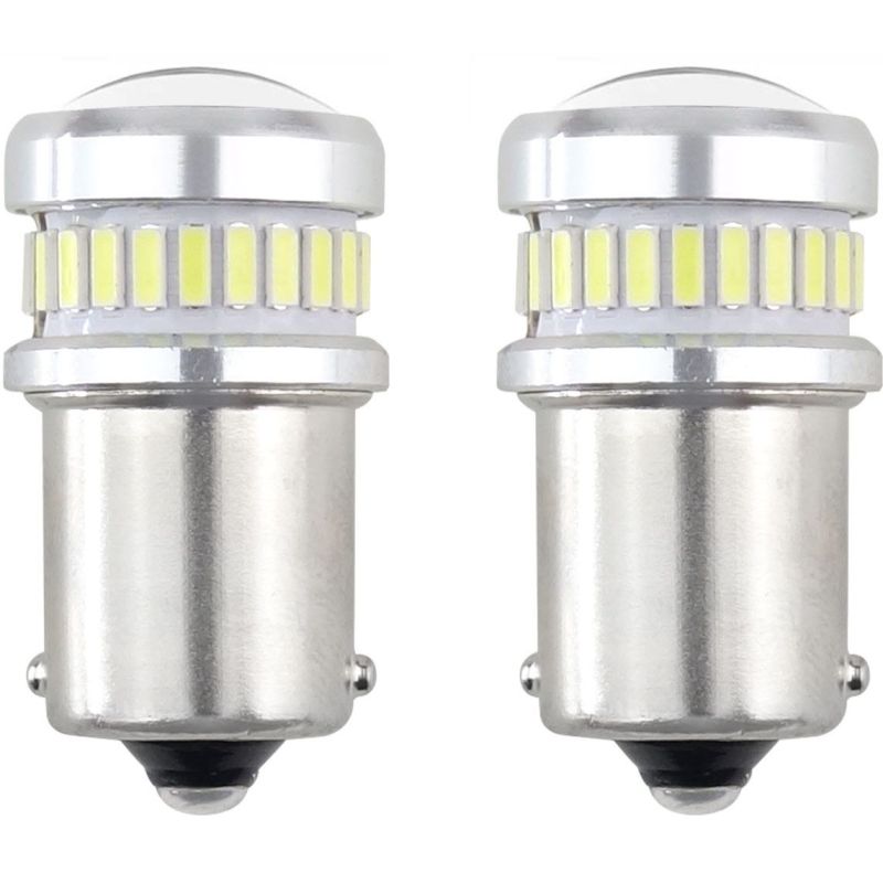 Žárovka LED diodová 12/24V / Ba15S P21W / bílá / 24x LED 3014SMD a 6x LED 3030SMD / Canbus - 1ks