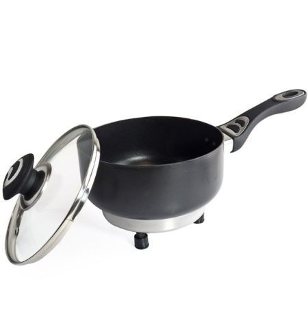 Hrnec elektrický do auta s pokličkou 150W 12V - průměr 18cm / výška 8cm Amio - 2