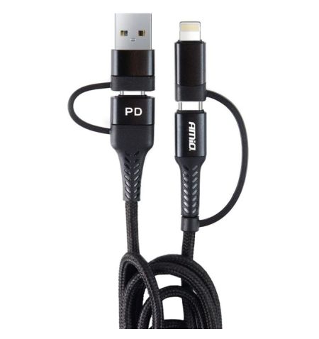 Nabíjecí kabel mobilního telefonu USB-A / USB-C na USB-C / Lightning - délka 1m | Filson Store