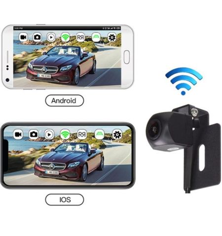 Kamera zadní couvací / sledovací nebo přední přídavná bezdrátová HD Wi-Fi - Android / iPhone iOS Aroso - 4
