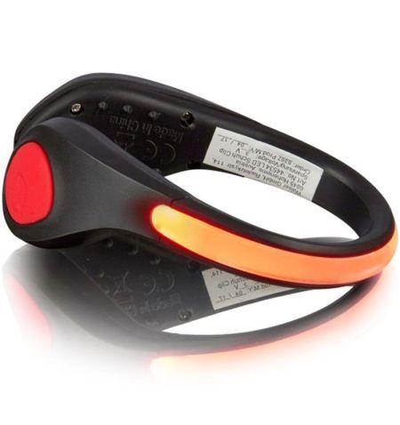 Reflexní výstražná svítílna na boty clip LED diodový - červený