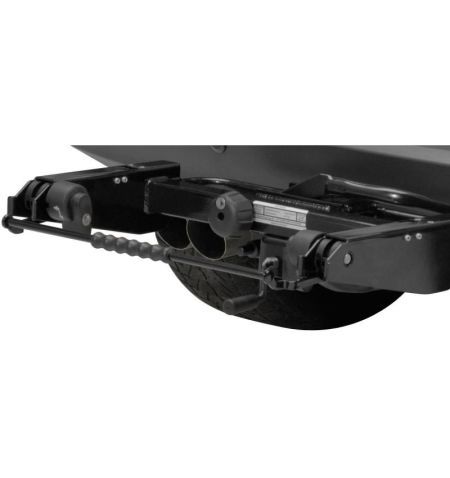 Zadní box / základna / bočnice na nosič na tažné zařízení MFT BackBox Schwarz - objem 300l / uzamykací / lesklý černý | Filso...