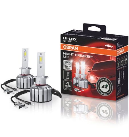 Autožárovky LED diodové Osram Night Breaker H1 12V 16W P14.5s - krabička 2ks / schváleno pro ČR / EU homologace | Filson Store