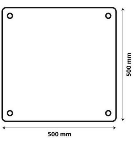 Reflexní tabule / cedule 50x50cm normovaná E - aluminium / červenobílá / Itálie | Filson Store