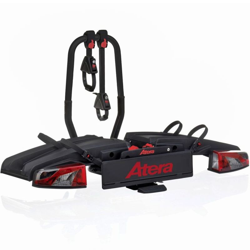 Nosič na tažné zařízení na 2+1 kola / elektrokola Atera Genio Pro Advanced Red Edition - sklopný skládací / červený