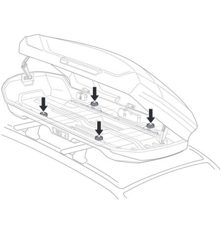 Střešní box Thule Motion 3 Sport - objem 300l / oboustranné otevírání / černý lesklý | Filson Store