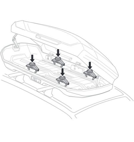 Střešní box Thule Motion 3 M - objem 400l / oboustranné otevírání / černý lesklý | Filson Store