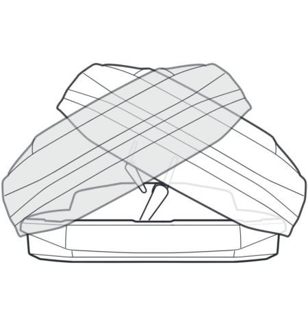 Střešní box Thule Motion 3 XL - objem 500l / oboustranné otevírání / titanový lesklý | Filson Store