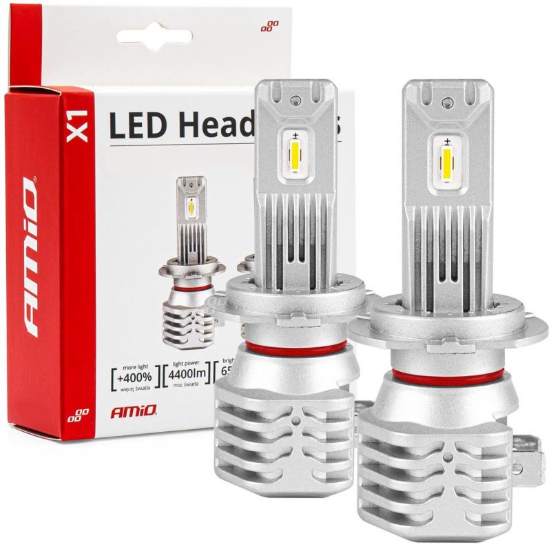 Žárovky LED diodové H7 CSP X1-Series 10-16V bílá / 4400lm / pár