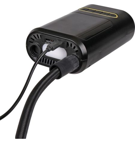 Kompresor vzduchový akumulátorový Li-Ion 4000mAh / 10bar / 150PSI - digitální / automatické vypnutí / LED osvětlení / powerba...
