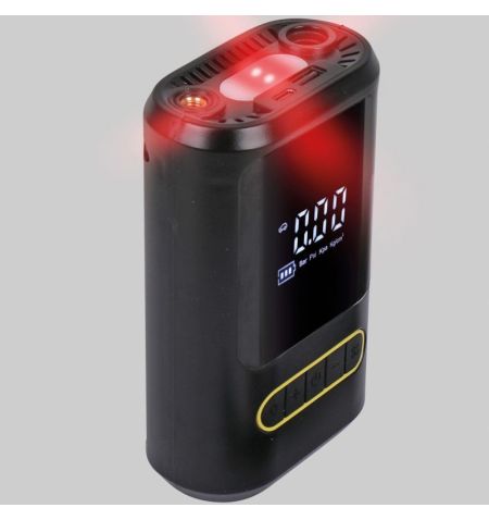 Kompresor vzduchový akumulátorový Li-Ion 4000mAh / 10bar / 150PSI - digitální / automatické vypnutí / LED osvětlení / powerba...