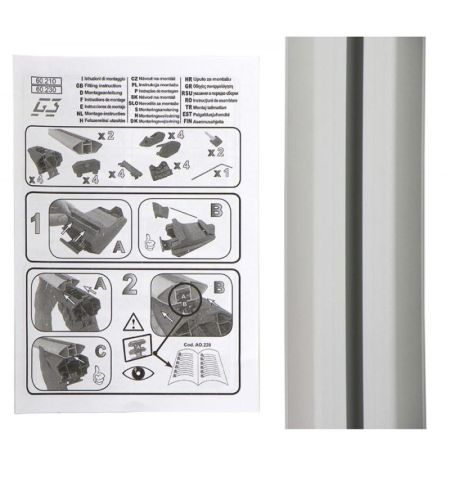 Příčníky na klasické podélníky / hagusy G3 Clop Alu 110cm - aluminium / uzamykatelné | Filson Store