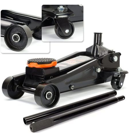 Hever hydraulický - pojízdný 3000kg / nízkoprofilový 140-470mm / 2x gumová podložka / rukavice | Filson Store