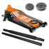 Hever hydraulický - pojízdný 3000kg / nízkoprofilový 73-515mm / dvoupístový / 2x gumová podložka / rukavice | Filson Store