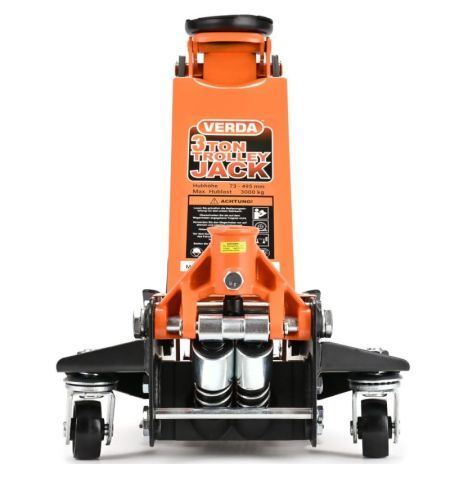 Hever hydraulický - pojízdný 3000kg / nízkoprofilový 73-515mm / dvoupístový / 2x gumová podložka / rukavice | Filson Store