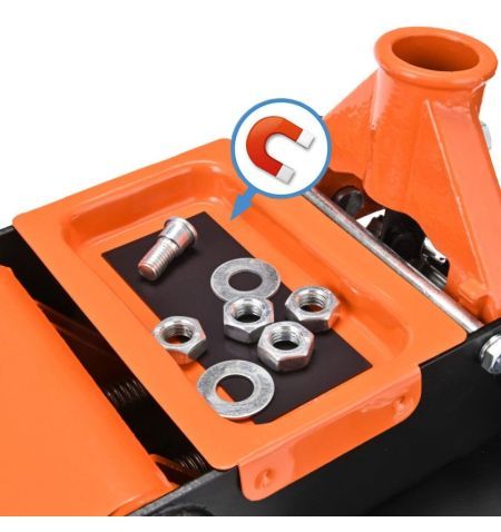 Hever hydraulický - pojízdný 3000kg / nízkoprofilový 73-515mm / dvoupístový / 2x gumová podložka / rukavice | Filson Store