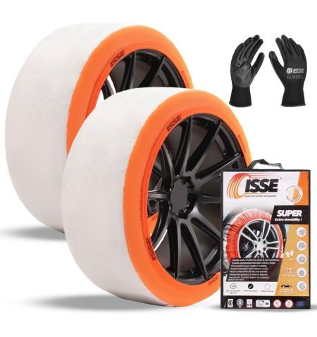 Sněhové řetězy / textilní návleky Isse Super - velikost 74 / celoevropská norma pro horské oblasti EN16662-1 Önorm V5121 | Fi...