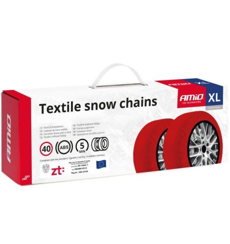Sněhové řetězy / textilní návleky Amio - velikost XL / celoevropská norma pro horské oblasti EN16662-1 Önorm V5121 | Filson S...