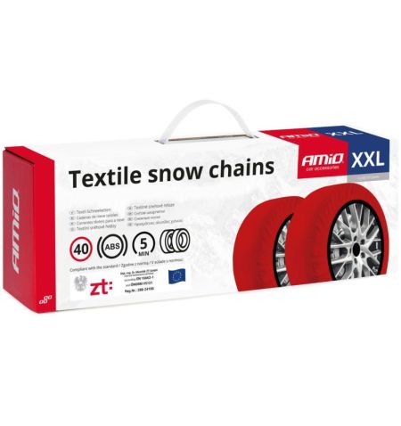 Sněhové řetězy / textilní návleky Amio - velikost XXL / celoevropská norma pro horské oblasti EN16662-1 Önorm V5121 | Filson ...