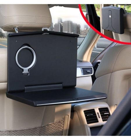 Stolek do auta na opěrku hlavy Joyart - luxusní / černý / na notebook / držák nápojů | Filson Store Stolek do auta na opěrku hlavy Joyart - luxusní / černý / na notebook / držák nápojů | Filson Store