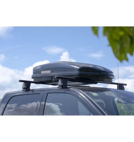 Střešní box Menabo Satellite 330 Black Glossy - objem 330l / pravostranné otevírání / lesklý černý | Filson Store