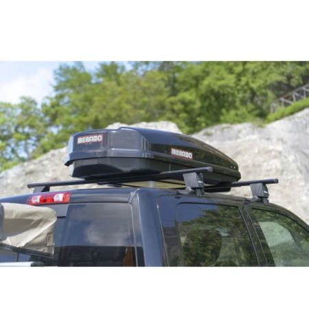 Střešní box Menabo Satellite 330 Black Glossy - objem 330l / pravostranné otevírání / lesklý černý | Filson Store