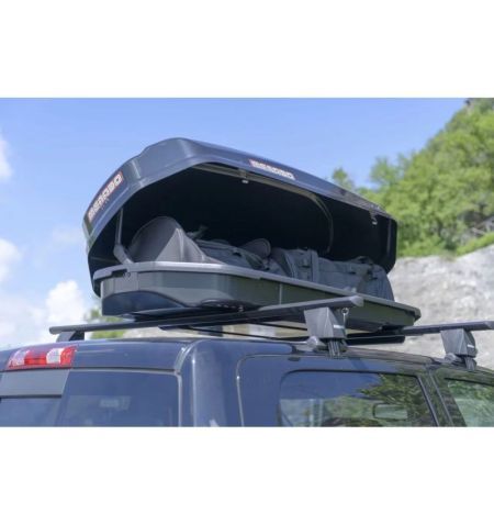 Střešní box Menabo Satellite 330 Black Glossy - objem 330l / pravostranné otevírání / lesklý černý | Filson Store