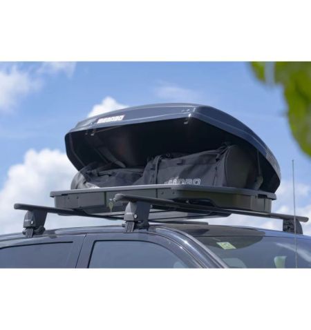 Střešní box Menabo Satellite 330 Black Glossy - objem 330l / pravostranné otevírání / lesklý černý | Filson Store