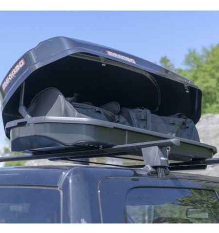 Střešní box Menabo Satellite 330 Black Glossy - objem 330l / pravostranné otevírání / lesklý černý | Filson Store