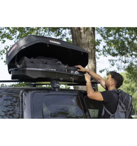 Střešní box Menabo Satellite 330 Dark - objem 330l / pravostranné otevírání / matný tmavě šedý | Filson Store