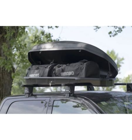 Střešní box Menabo Satellite 330 Dark - objem 330l / pravostranné otevírání / matný tmavě šedý | Filson Store