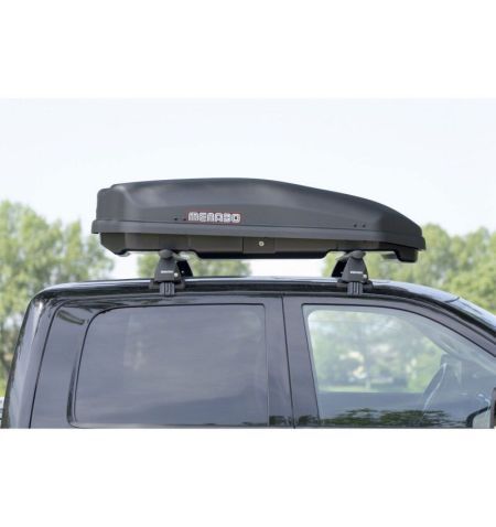 Střešní box Menabo Satellite 330 Dark - objem 330l / pravostranné otevírání / matný tmavě šedý | Filson Store