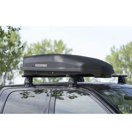 Střešní box Menabo Satellite 330 Dark - objem 330l / pravostranné otevírání / matný tmavě šedý | Filson Store