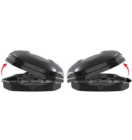 Střešní box Menabo Satellite 550 Black Glossy Duo - objem 550l / oboustranné otevírání / lesklý černý | Filson Store