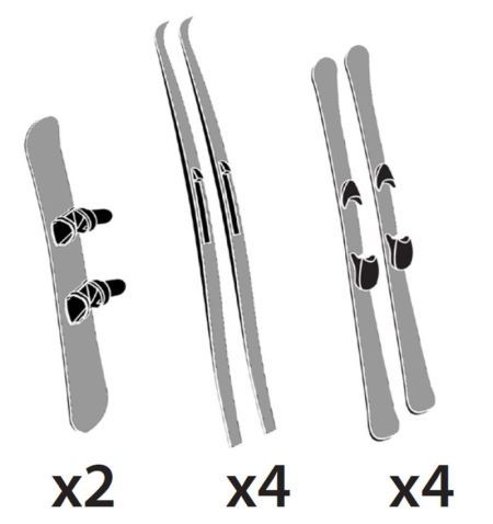 Střešní nosič lyží a snowboardů GP Tally M - na 4 páry lyží / 2 snowboardy / uzamykací / zvýšený / aluminium / černý | Filson... Střešní nosič lyží a snowboardů GP Tally M - na 4 páry lyží / 2 snowboardy / uzamykací / zvýšený / aluminium / černý | Filson...