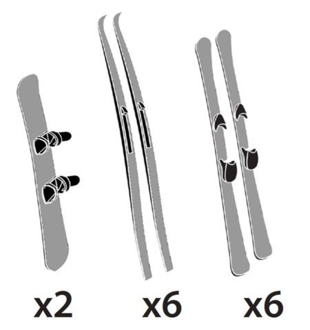 Střešní nosič lyží a snowboardů GP Tally L - na 6 párů lyží / 2 snowboardy / uzamykací / zvýšený / aluminium / černý | Filson... Střešní nosič lyží a snowboardů GP Tally L - na 6 párů lyží / 2 snowboardy / uzamykací / zvýšený / aluminium / černý | Filson...