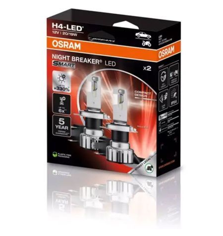 Autožárovky LED diodové Osram Night Breaker Smart H4 12V 21/20W P43t - 2ks / schváleno pro ČR / EU homologace / třetí generac... Autožárovky LED diodové Osram Night Breaker Smart H4 12V 21/20W P43t - 2ks / schváleno pro ČR / EU homologace / třetí generac...
