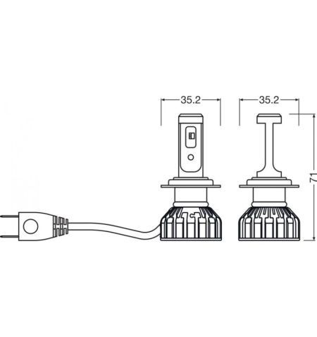 Autožárovky LED diodové Osram Night Breaker Smart H7 12V 16W PX26d - 2ks / schváleno pro ČR / EU homologace / třetí generace ...