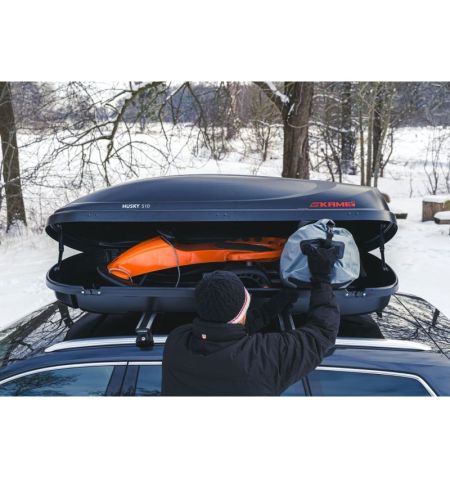Střešní box Kamei Husky 510 - objem 510l / oboustranné otevírání / černý matný | Filson Store Střešní box Kamei Husky 510 - objem 510l / oboustranné otevírání / černý matný | Filson Store