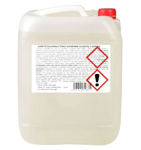Čistící prostředek na plochy a podlahy / dezinfekce Sanitiz 10l | Filson Store